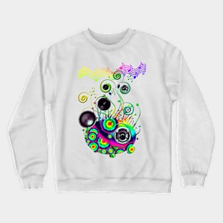 the brains music cells Crewneck Sweatshirt